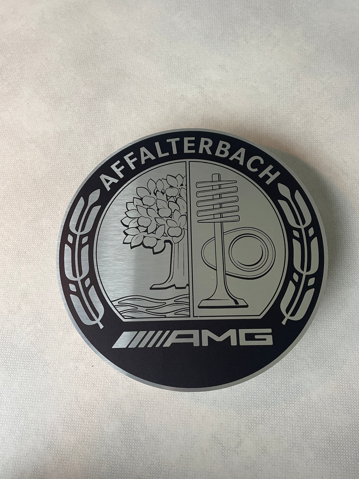 Reclamebord Affalterbachlogo 40x40cm aluminium