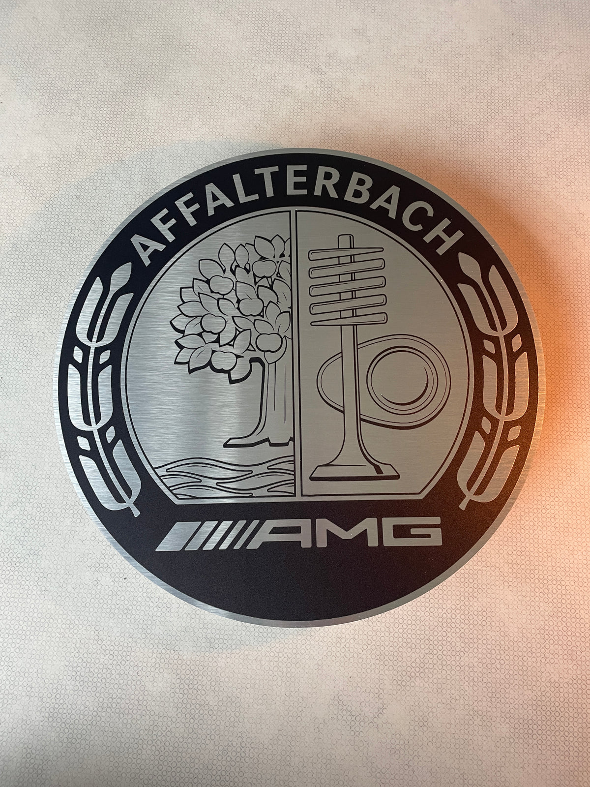 Reclamebord Affalterbachlogo 40x40cm aluminium