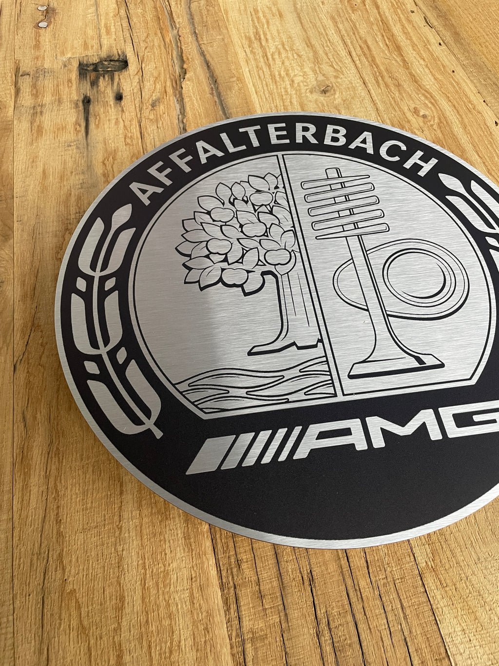 Reclamebord Affalterbachlogo 40x40cm aluminium