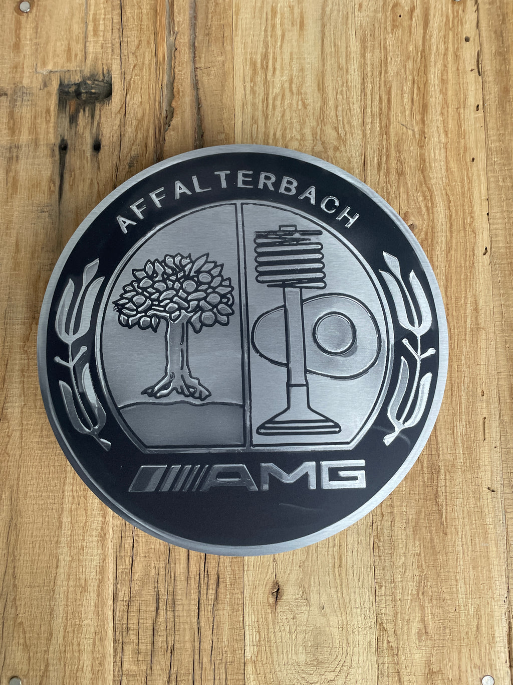 Reclamebord Affalterbachlogo 40x40cm aluminium
