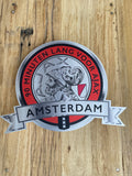 Reclamebord Embleem Ajax 90 minuten lang (rood) aluminium