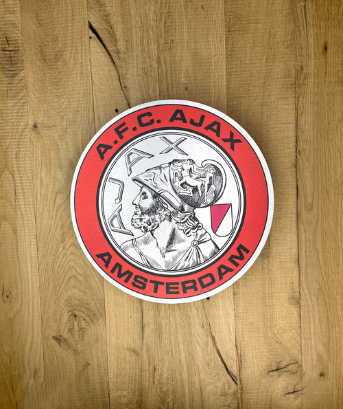 Ajax Classic Logo Reclamebord – Aluminium 40x40 cm