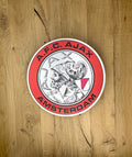 Ajax Classic Logo Reclamebord – Aluminium 15x15 cm