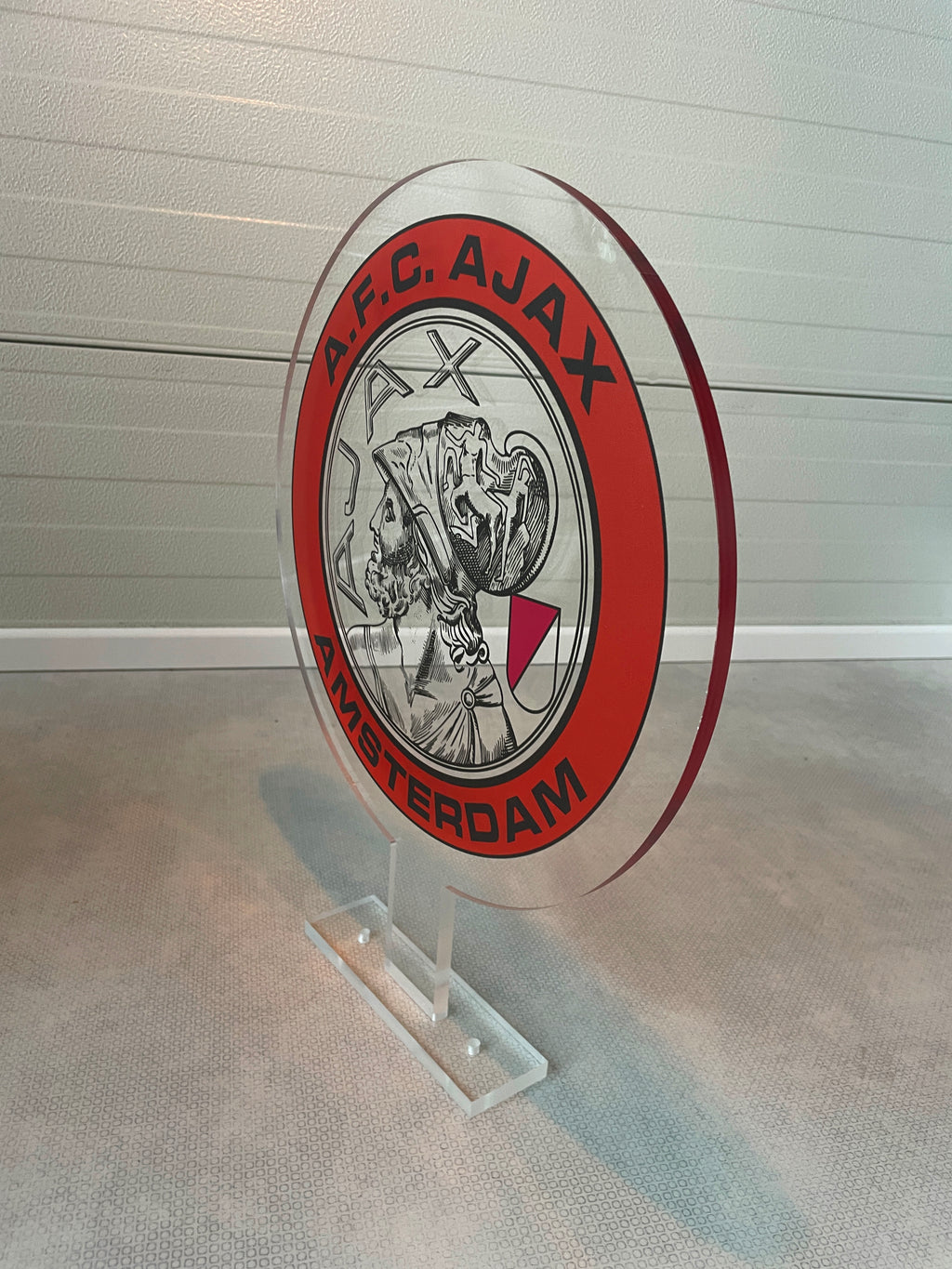 Reclamezuil Ajax logo classic, plexiglas, 35x45cm, 10 mm dik