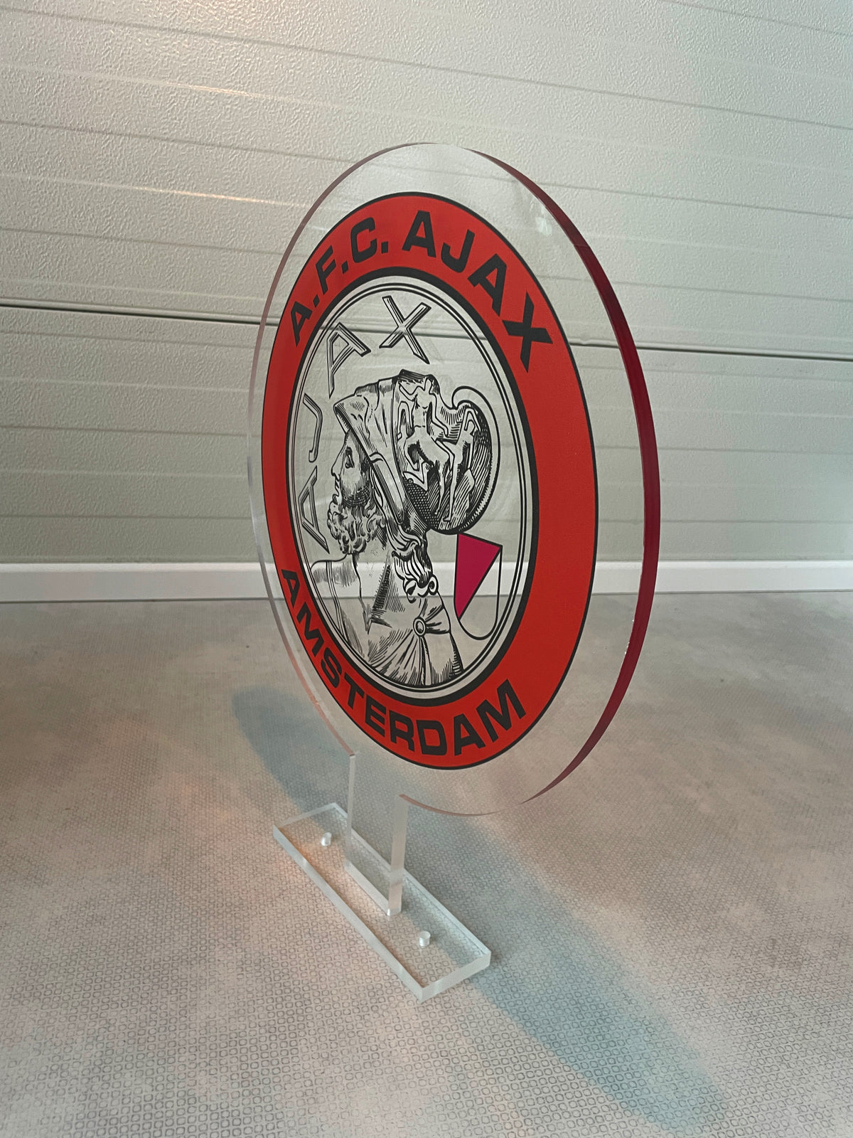 Reclamezuil Ajax logo classic, plexiglas, 35x45cm, 10 mm dik