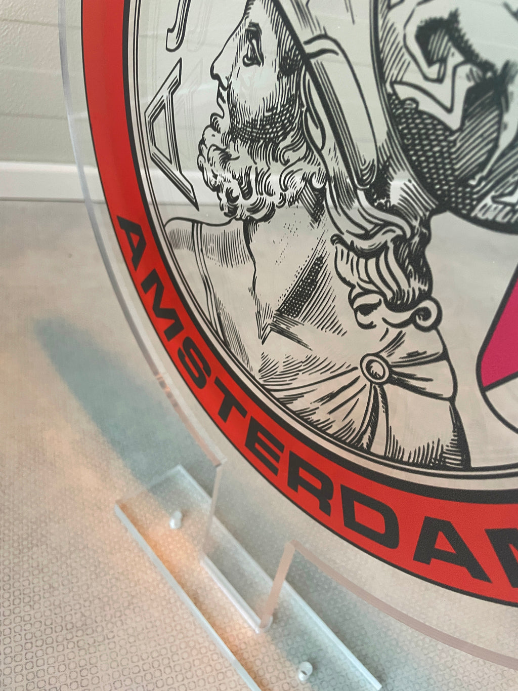 Reclamezuil Ajax logo classic, plexiglas, 35x45cm, 10 mm dik