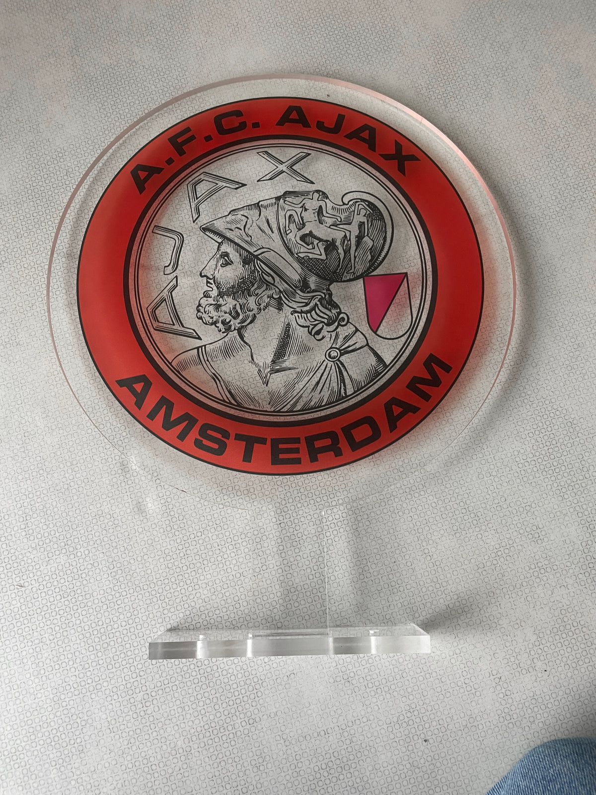Reclamezuil Ajax logo classic, plexiglas, 35x45cm, 10 mm dik