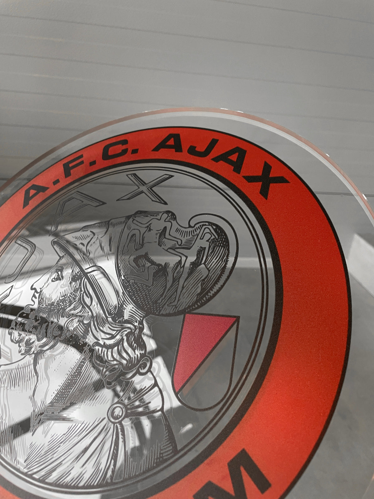 Reclamezuil Ajax logo classic, plexiglas, 35x45cm, 10 mm dik