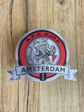Reclamebord Ajax embleem logo 40x40cm aluminium