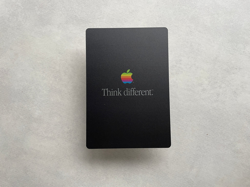 Reclamebord Apple logo Think Different, 30x21cm aluminium