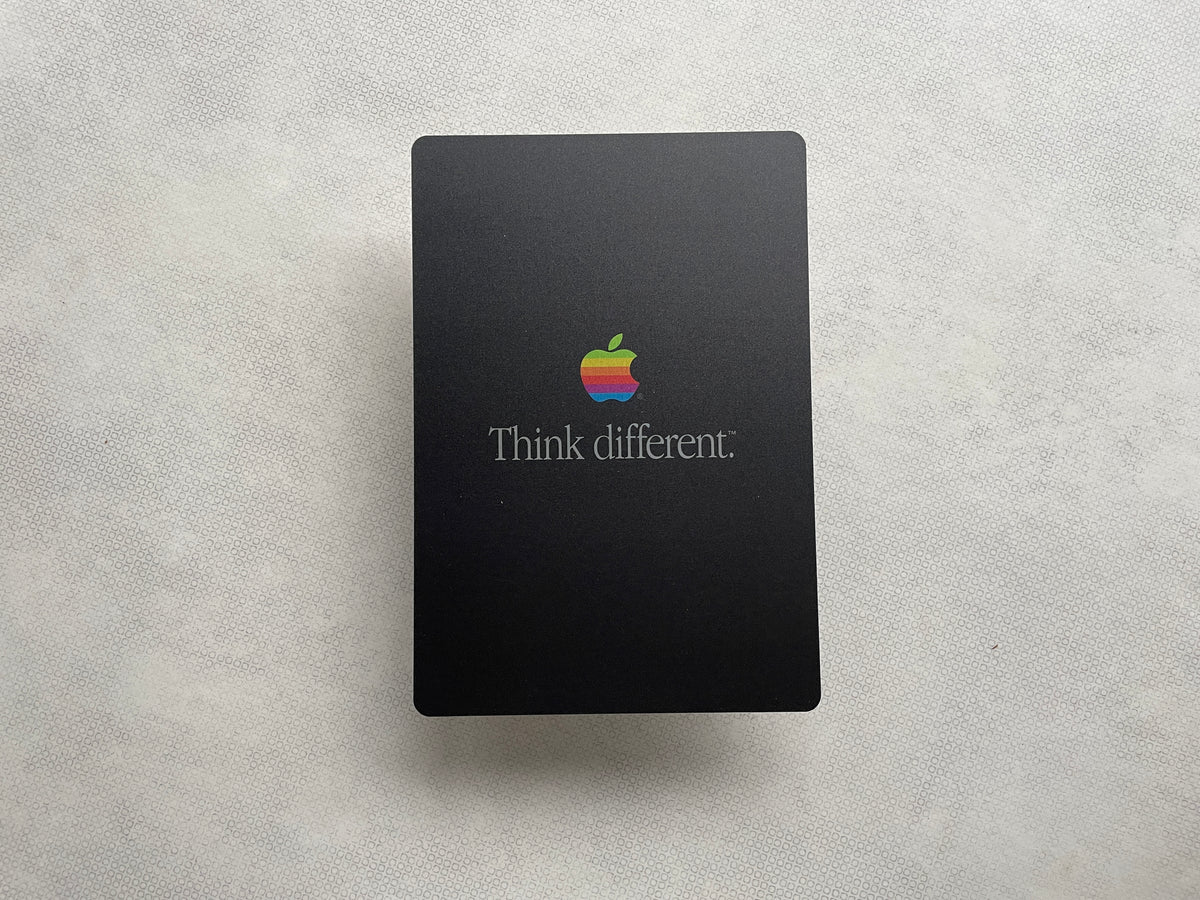 Reclamebord Apple logo Think Different, 30x21cm aluminium