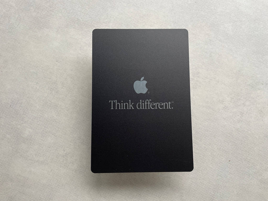 Reclamebord Apple logo Think Different, 30x21cm aluminium