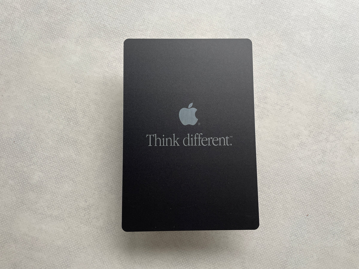 Reclamebord Apple logo Think Different, 30x21cm aluminium