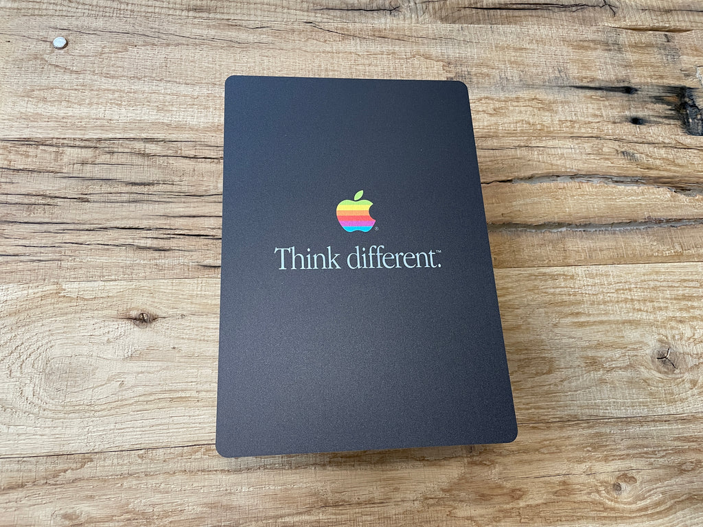 Reclamebord Apple logo Think Different, 30x21cm aluminium