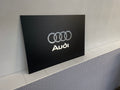 Reclamebord Audi logo, aluminium, carbonlook, 57x40cm