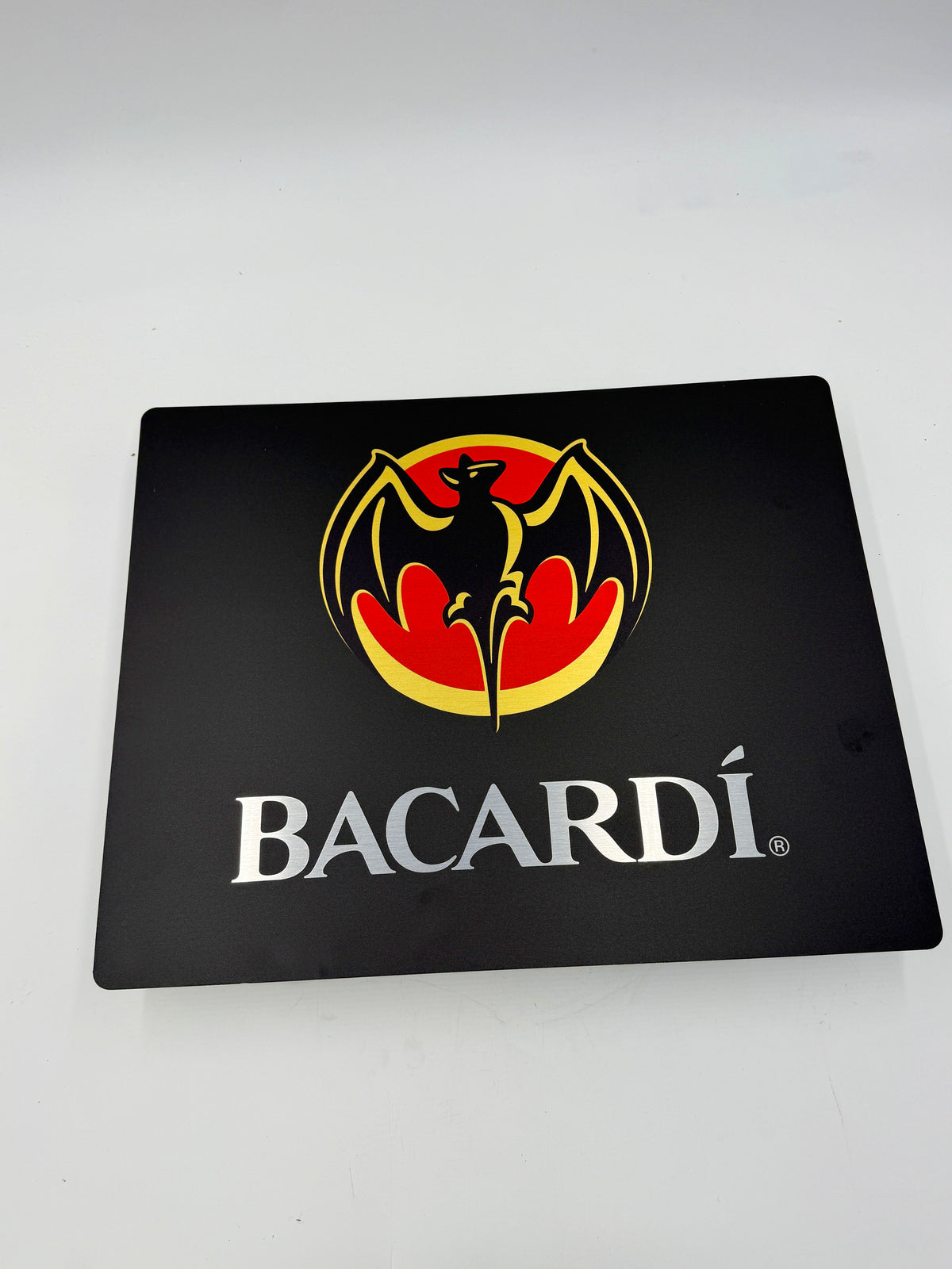 Reclamebord Bacardi glans logo, aluminium, 50x40cm
