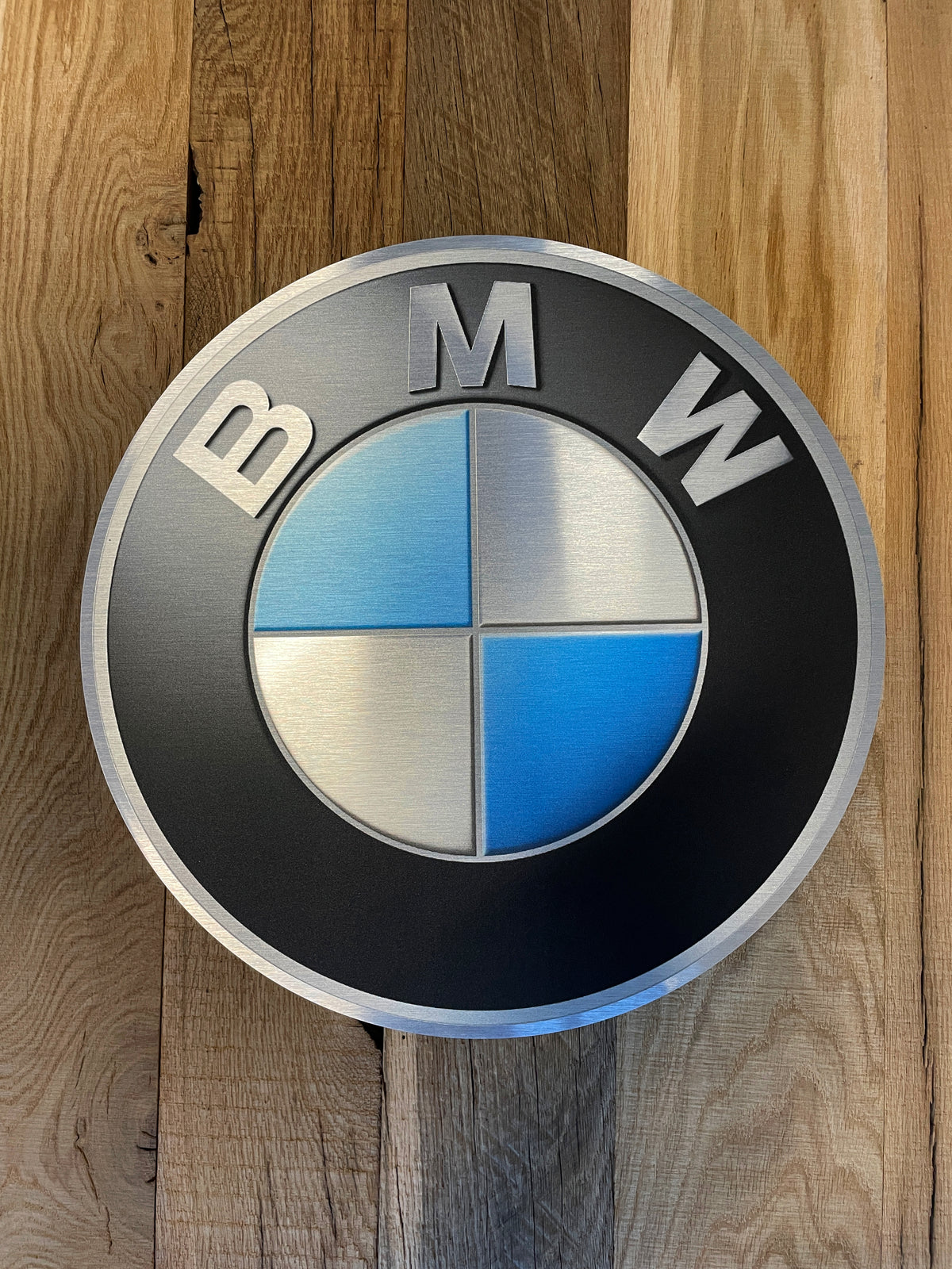 Reclamebord BMW logo embleem 40x40cm aluminium
