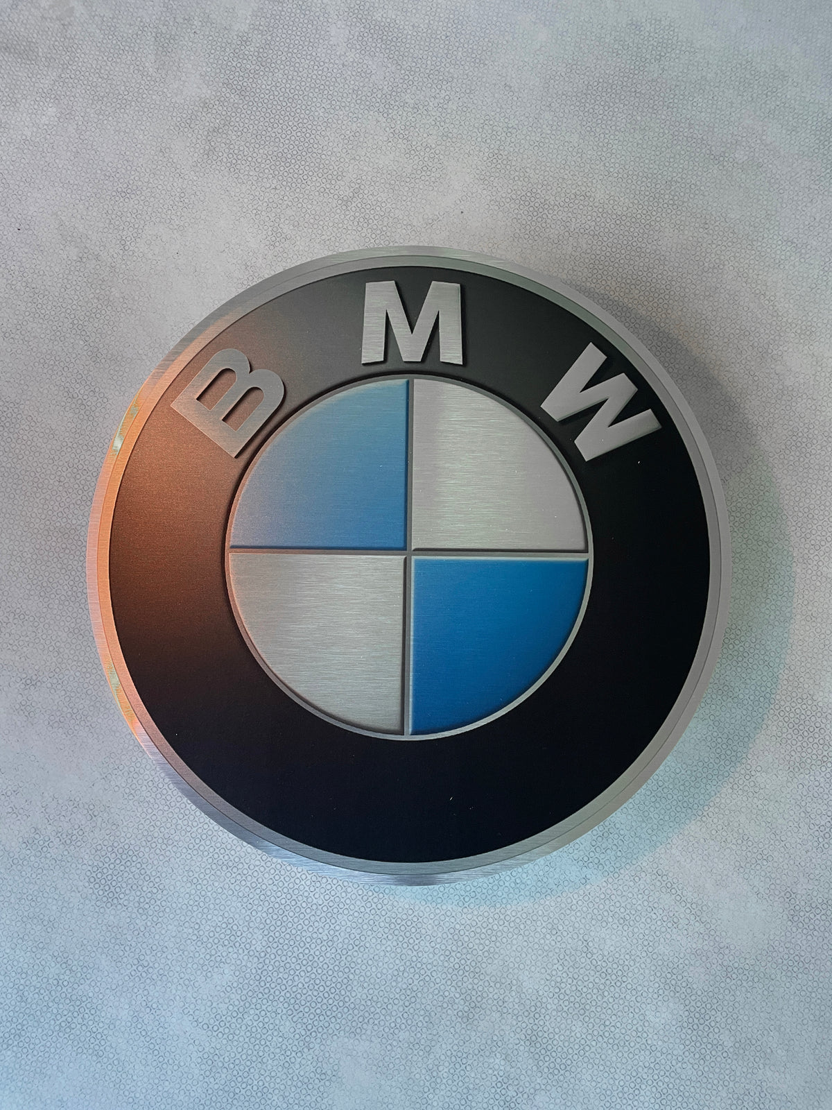 Reclamebord BMW logo embleem 40x40cm aluminium