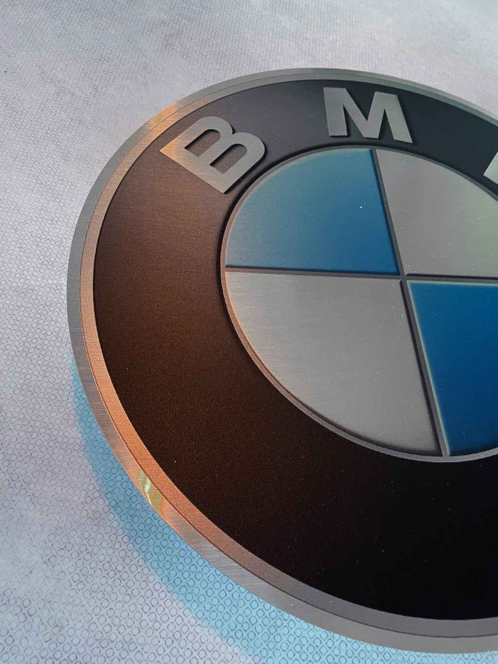 Reclamebord BMW logo embleem 40x40cm aluminium