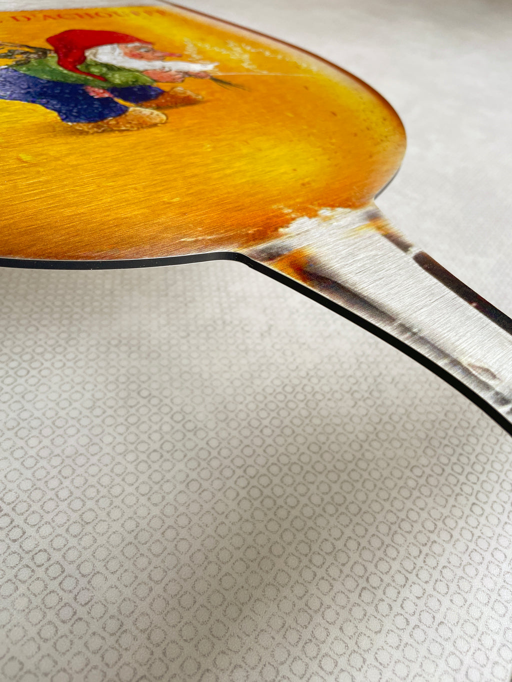 Reclamebord Chouffe bierglas groot, aluminium, afm 26x50 cm