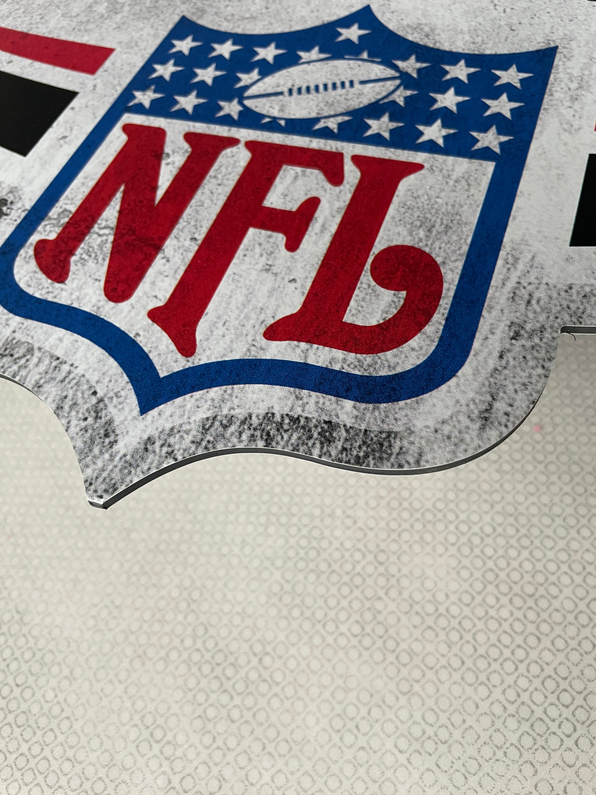 Reclamebord Coors Light NFL logo groot, 40x45cm, aluminium