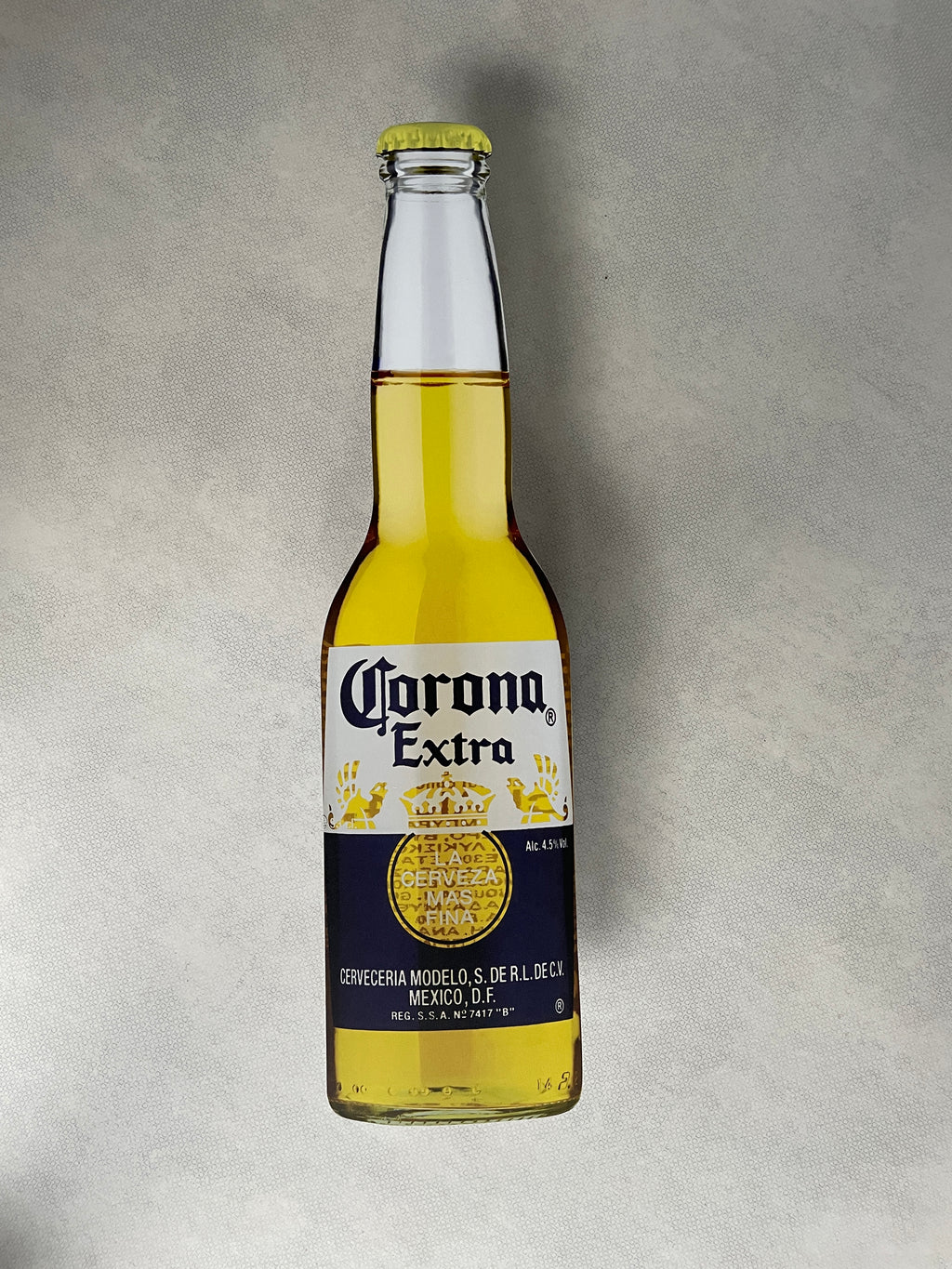 Reclamebord Corona fles groot, 70cm hoog, aluminium