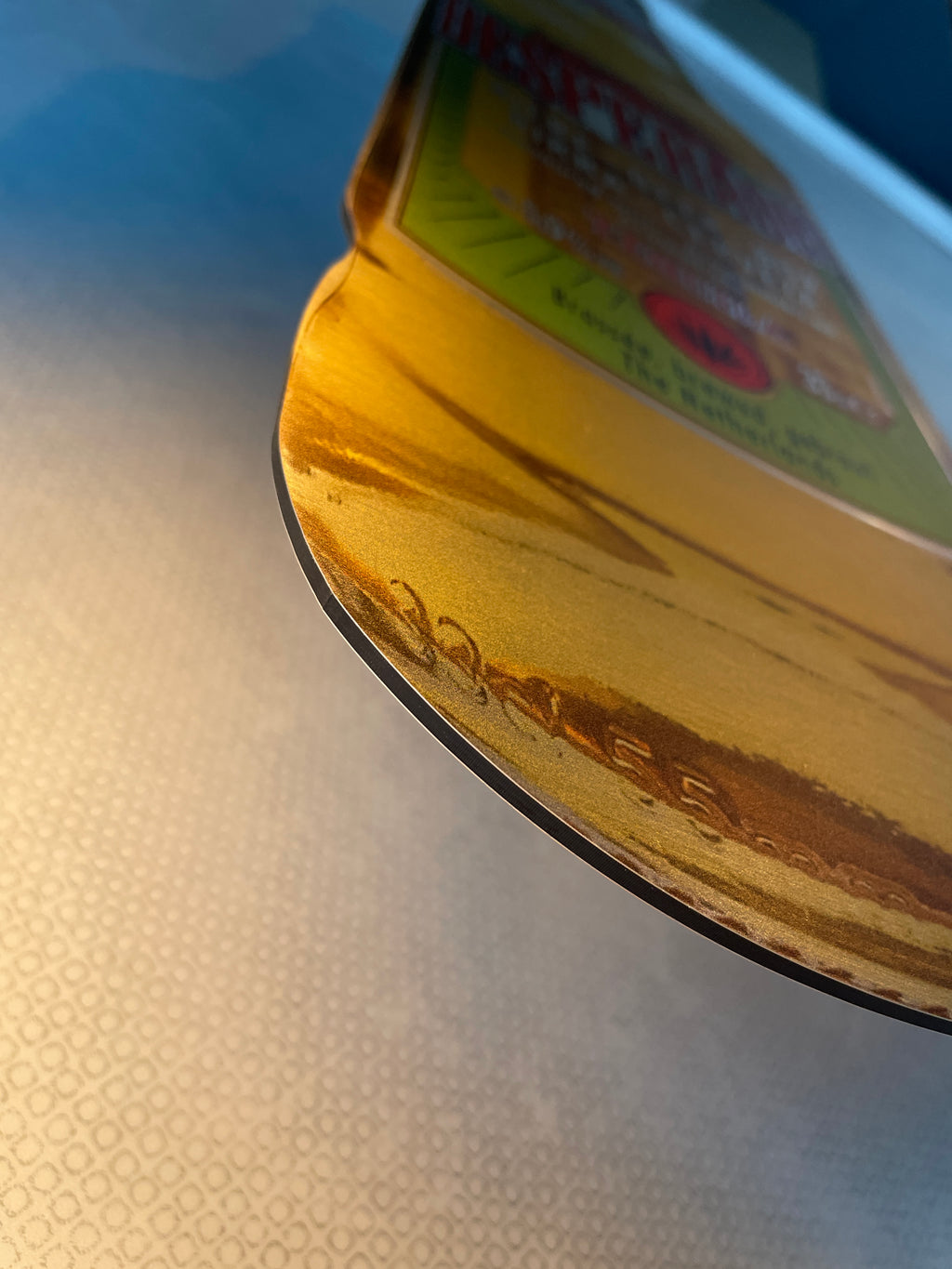 Reclamebord Desperado fles groot, aluminium, afm 18x70 cm