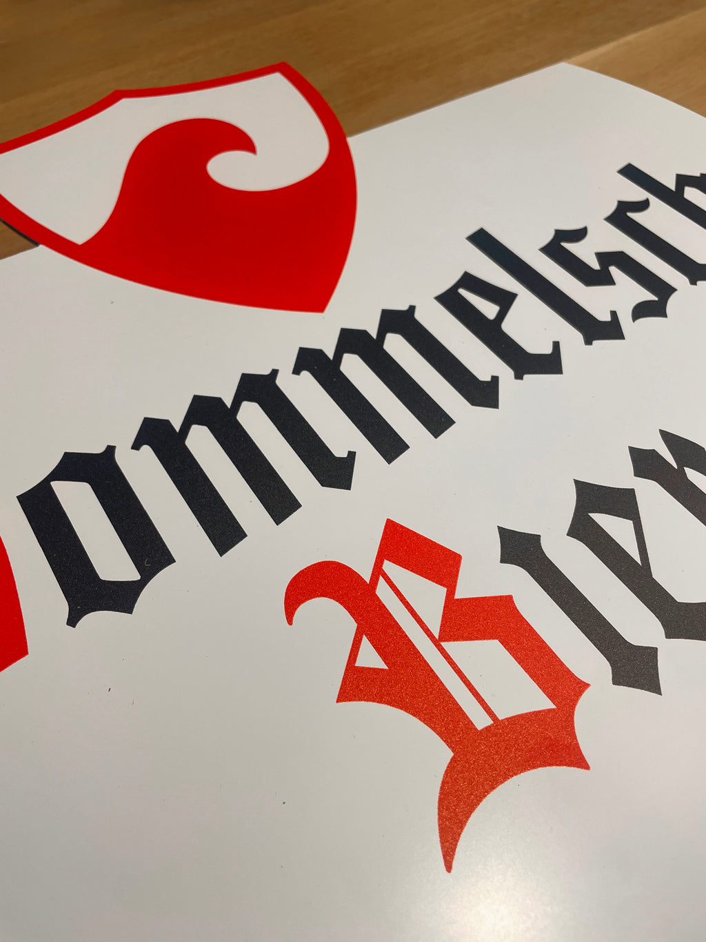 Reclamebord Dommelsch bier schild, aluminium, afm 40x37cm