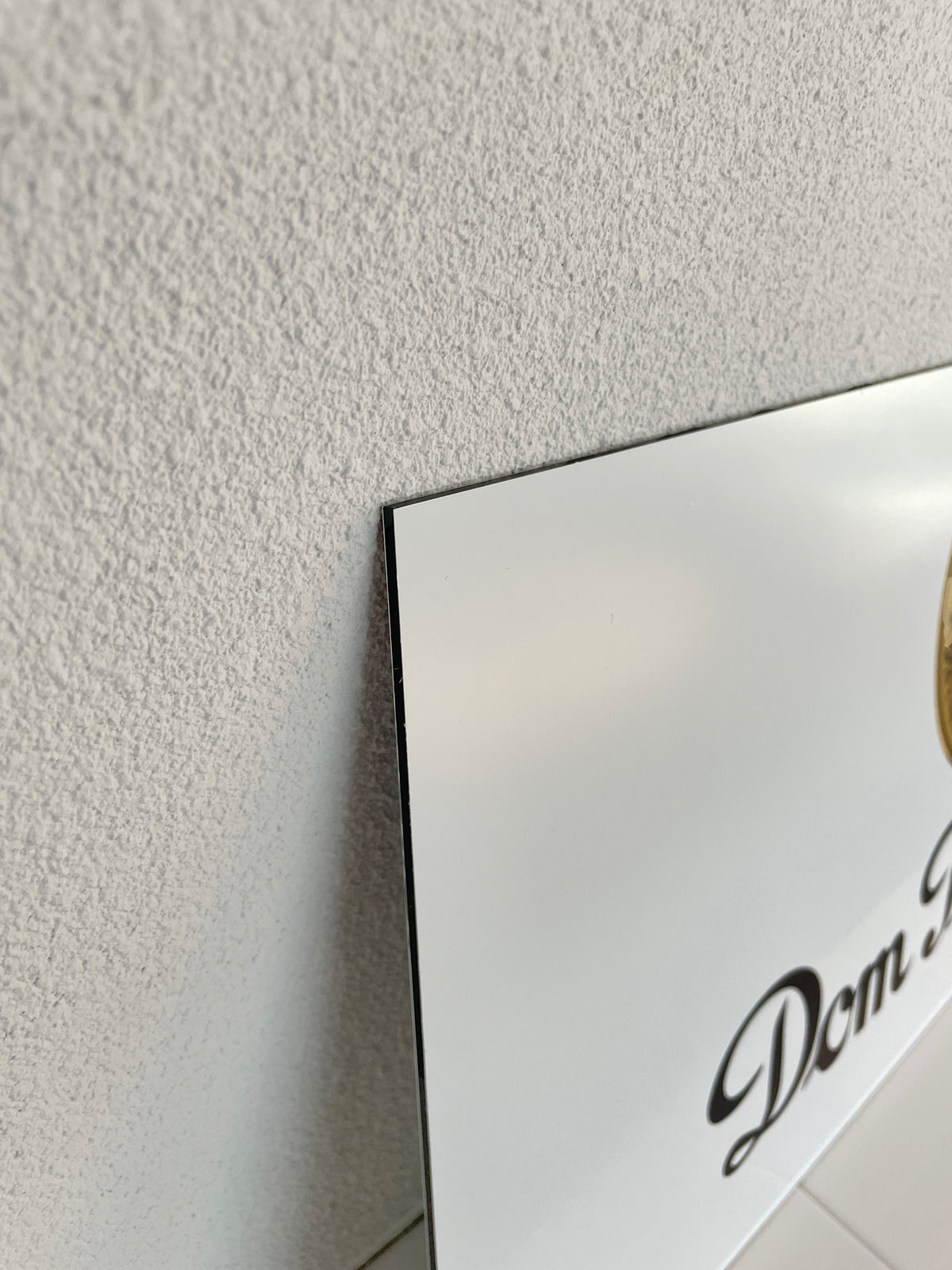Reclamebord Dom Pérignon Champagne, aluminium, afm 59x29 cm
