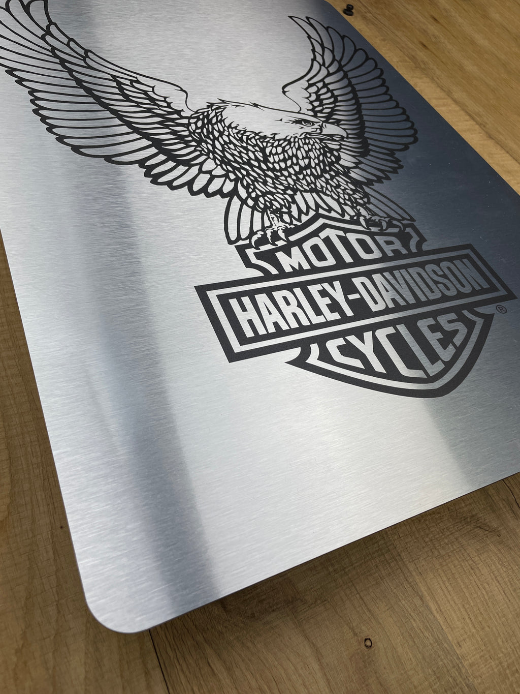 Reclamebord Harley Davidson logo reclame, afmeting 40x57 cm
