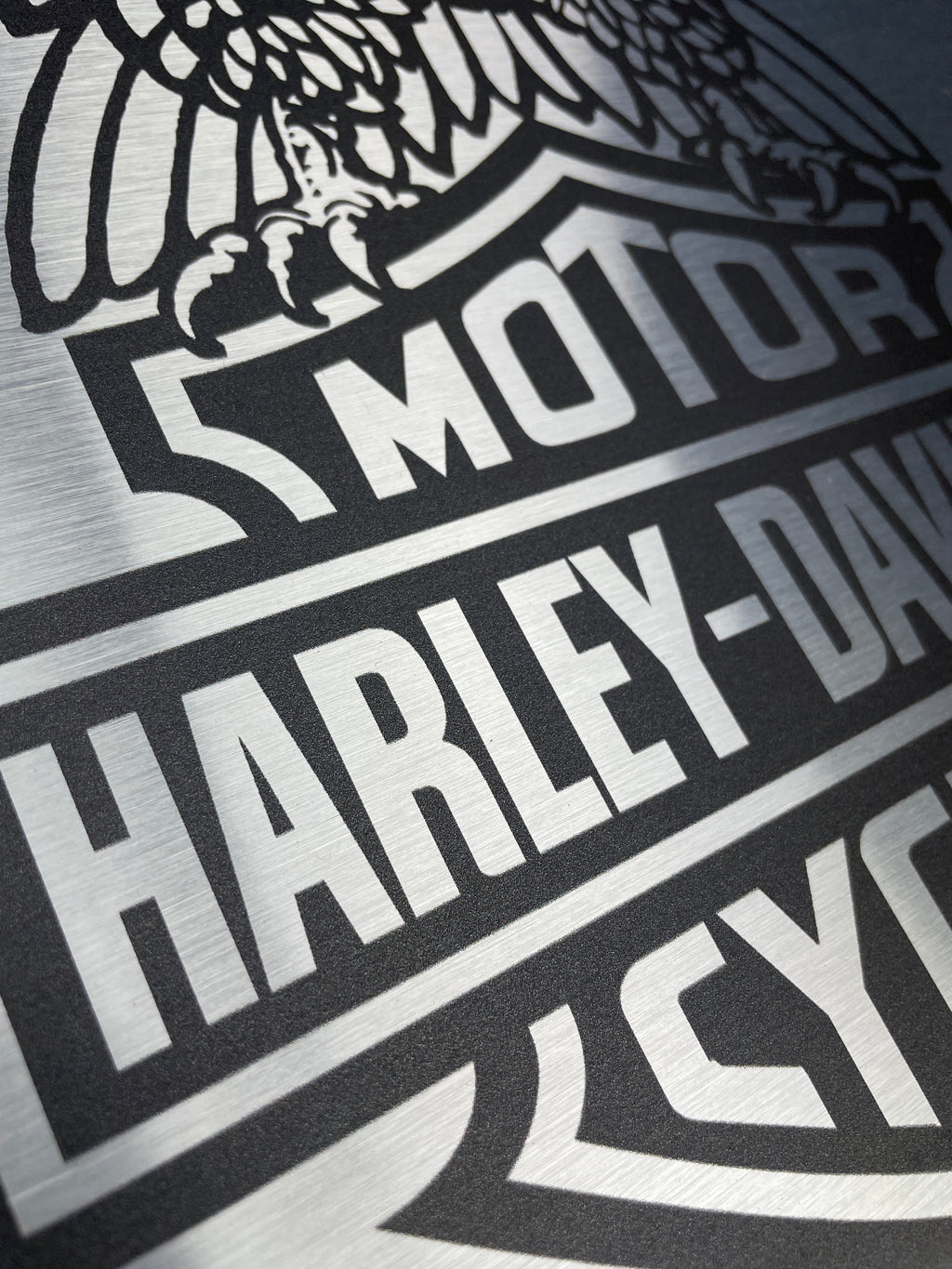 Reclamebord Harley Davidson logo reclame, afmeting 40x57 cm