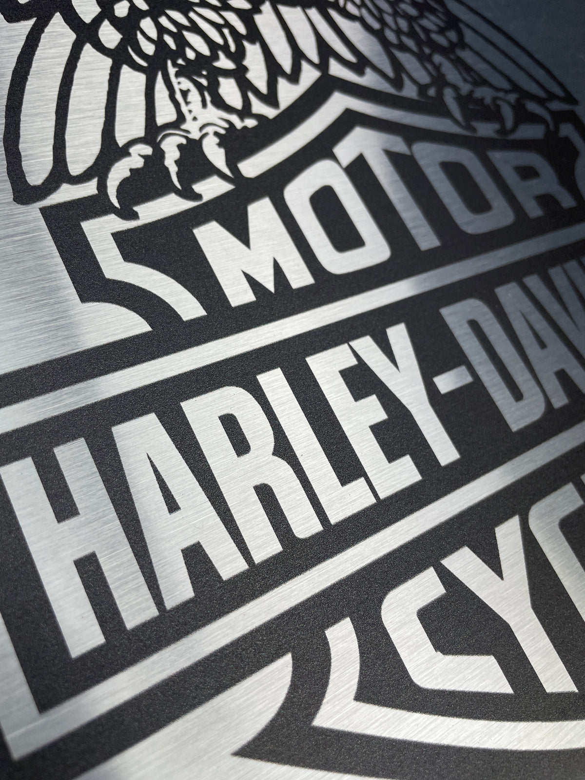 Reclamebord Harley Davidson logo reclame, afmeting 40x57 cm