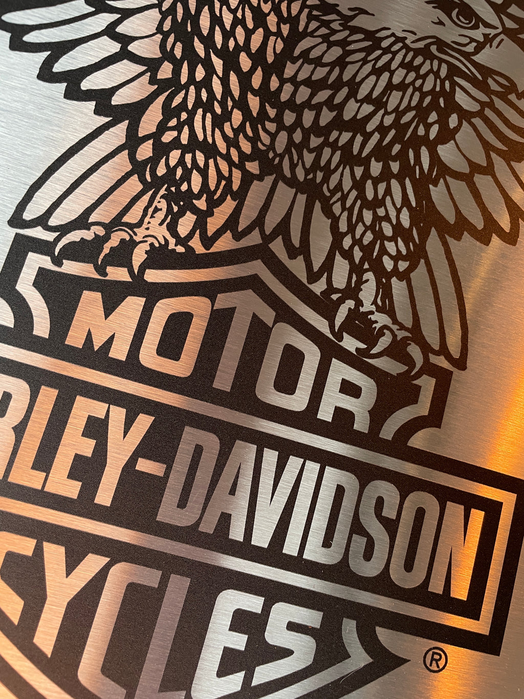 Reclamebord Harley Davidson logo reclame, afmeting 40x57 cm