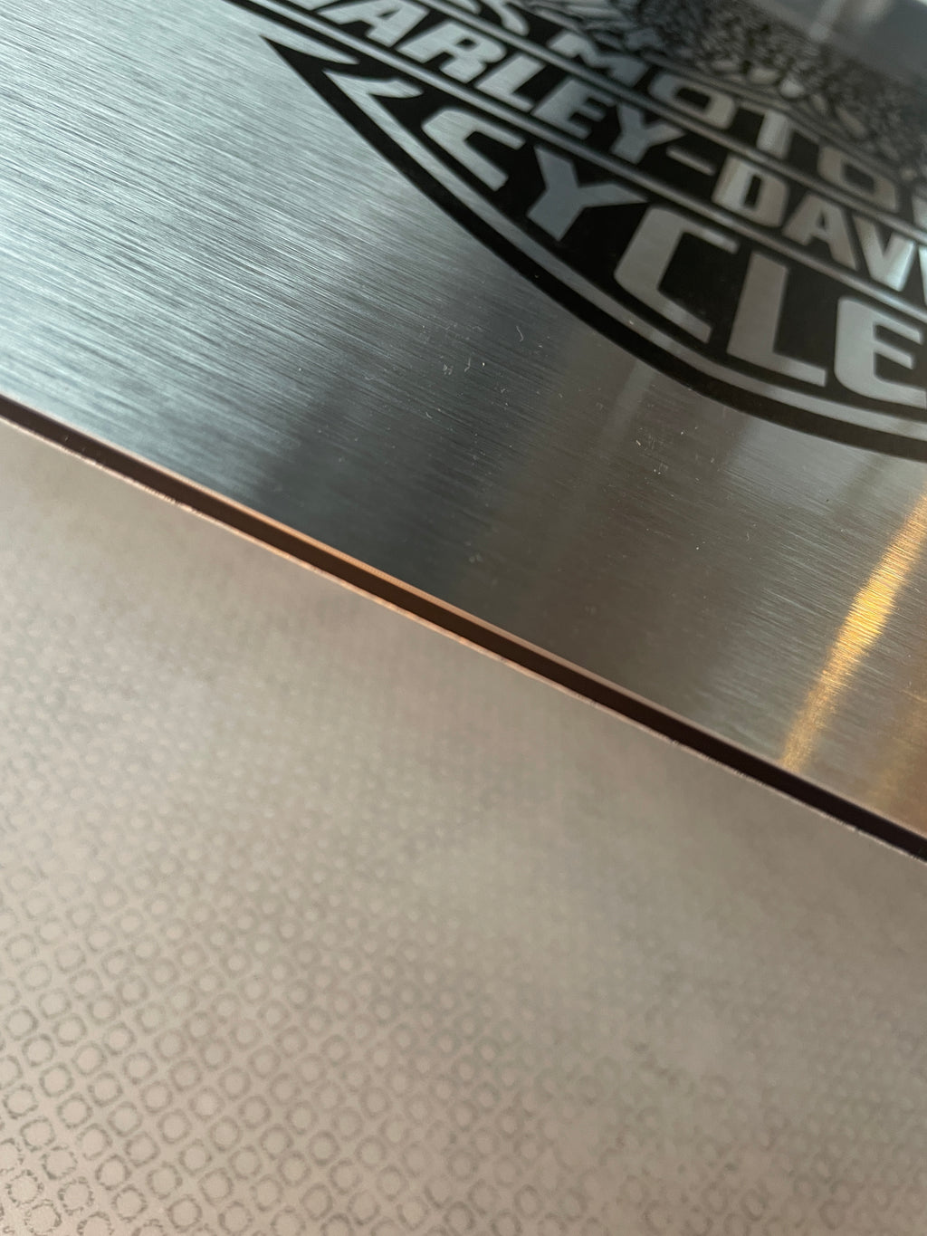Reclamebord Harley Davidson logo reclame, afmeting 40x57 cm