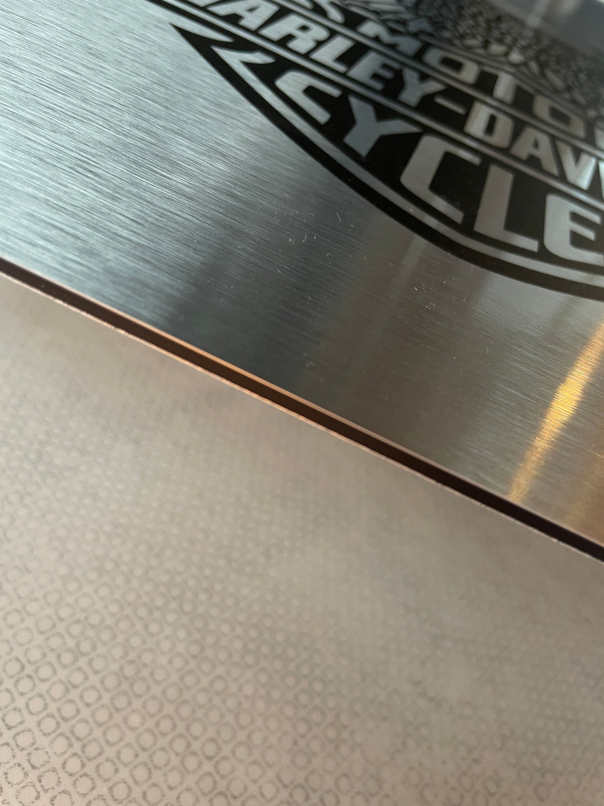 Reclamebord Harley Davidson logo reclame, afmeting 40x57 cm