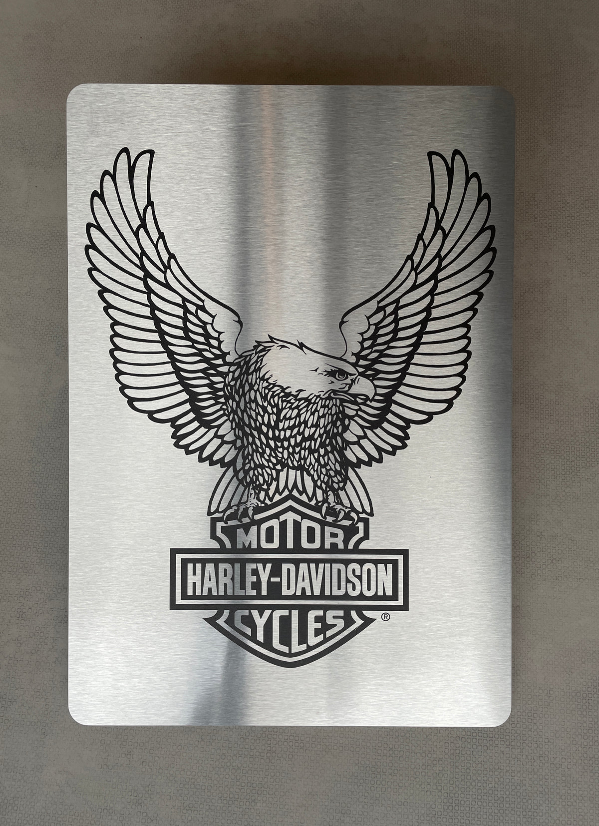 Reclamebord Harley Davidson logo reclame, afmeting 40x57 cm