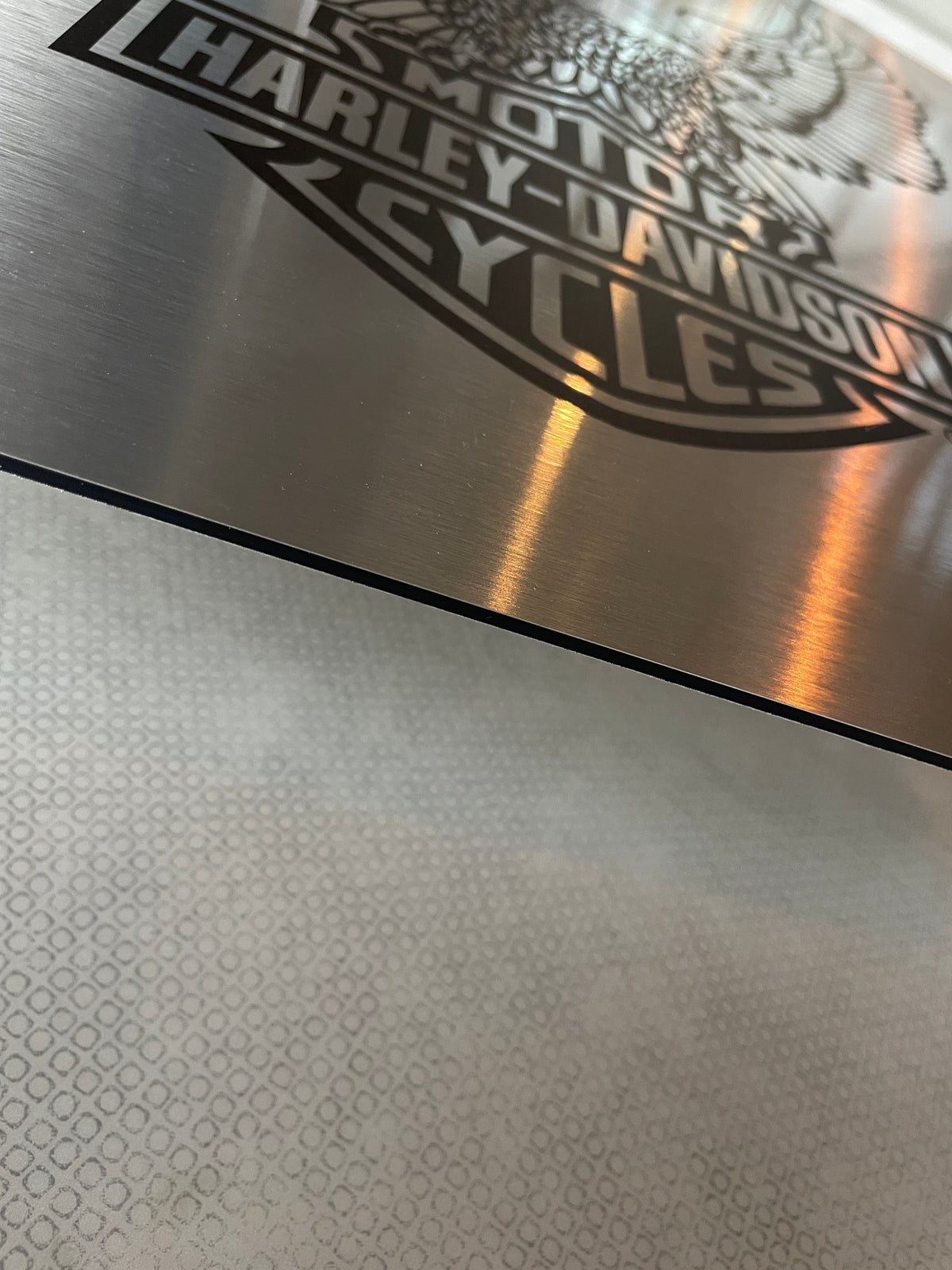 Reclamebord Harley Davidson logo reclame, afmeting 40x57 cm