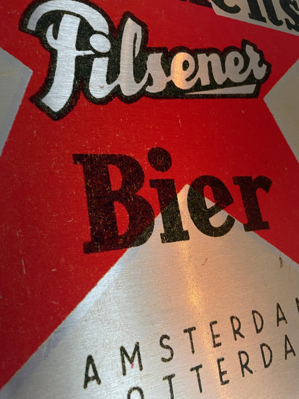 Reclamebord Heineken bier vintage, aluminium, 40x50cm