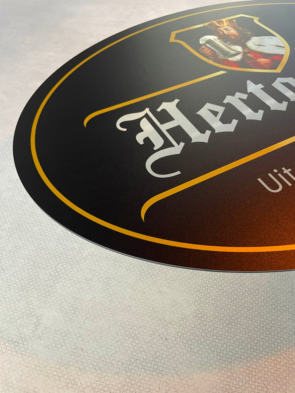 Reclamebord Hertog Jan bier logo , aluminium, 40x57 cm