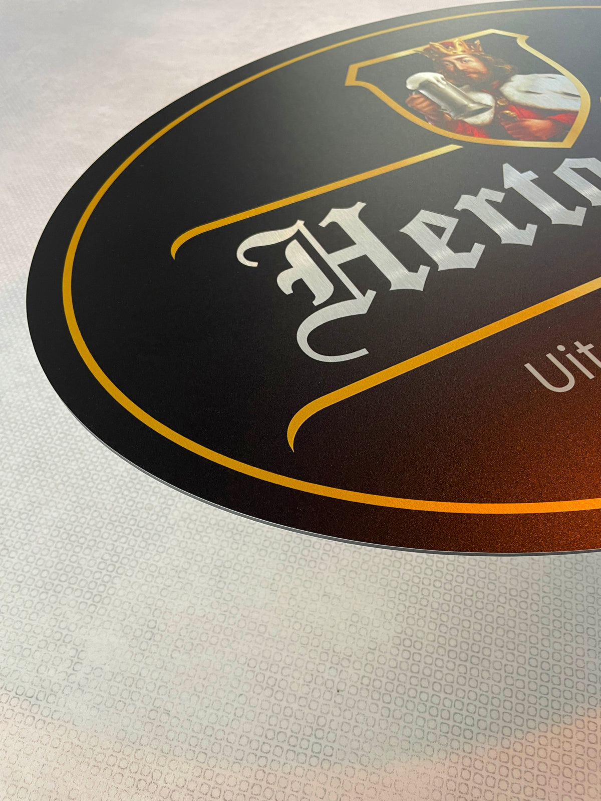 Reclamebord Hertog Jan bier logo , aluminium, 40x57 cm