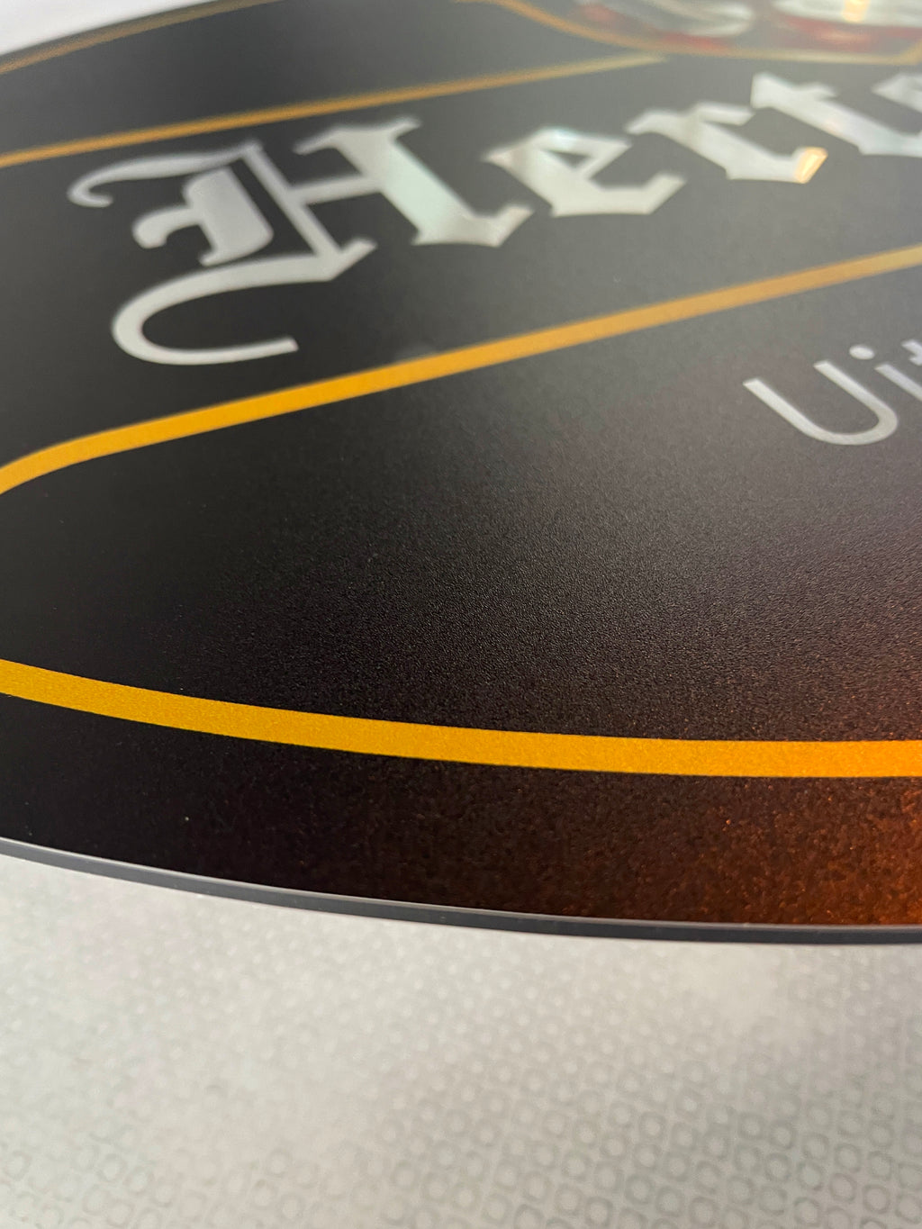 Reclamebord Hertog Jan bier logo , aluminium, 40x57 cm