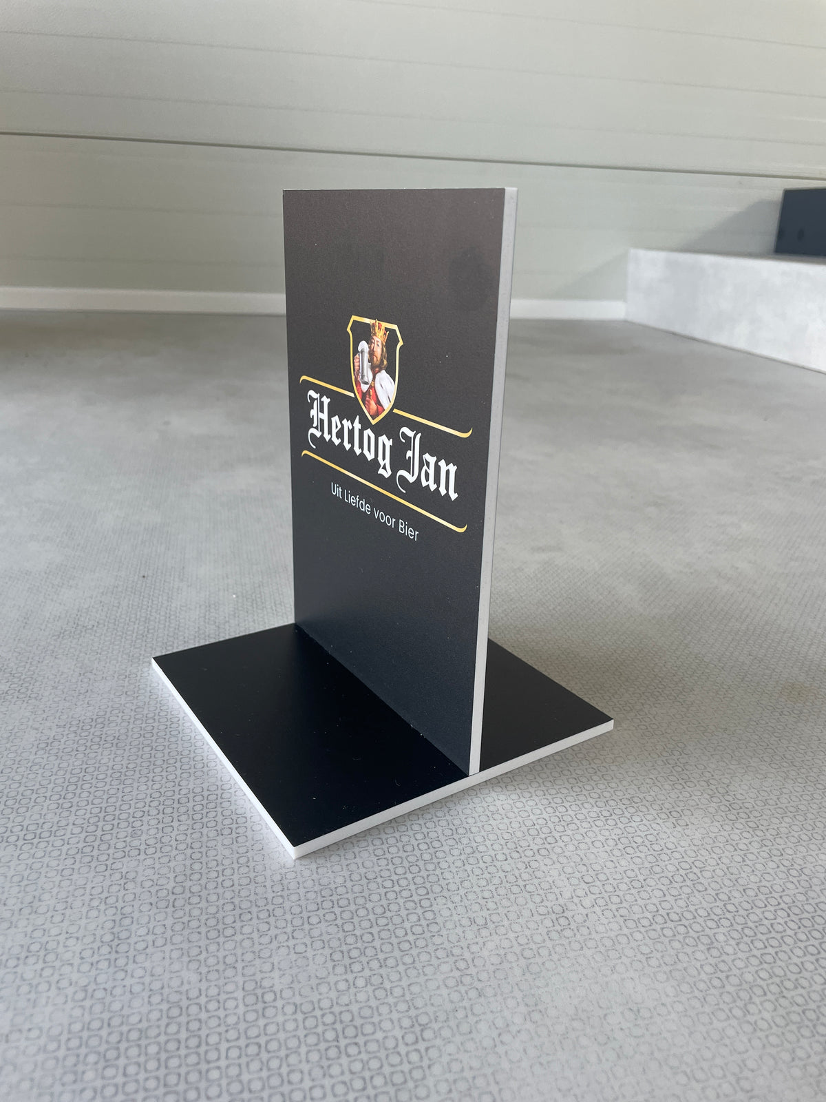 Display Hertog Jan 15x21cm, dubbelzijdig bedrukt, prijskaart