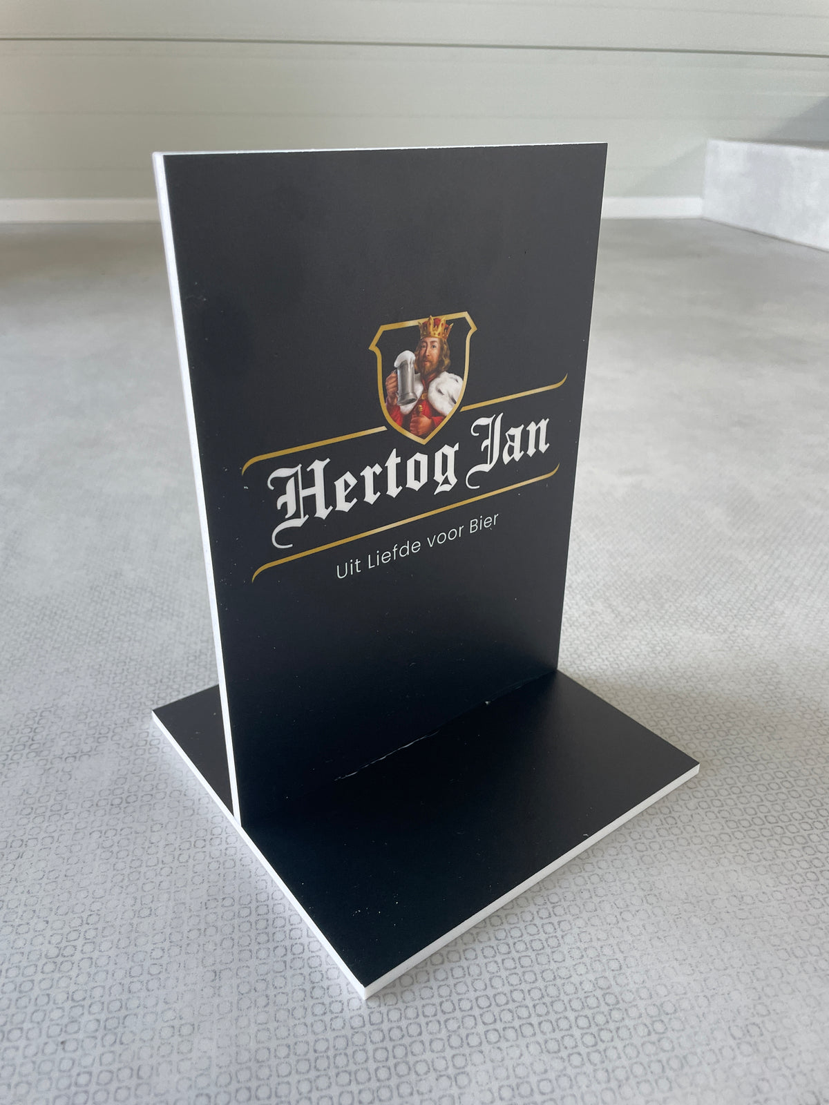 Display Hertog Jan 15x21cm, dubbelzijdig bedrukt, prijskaart
