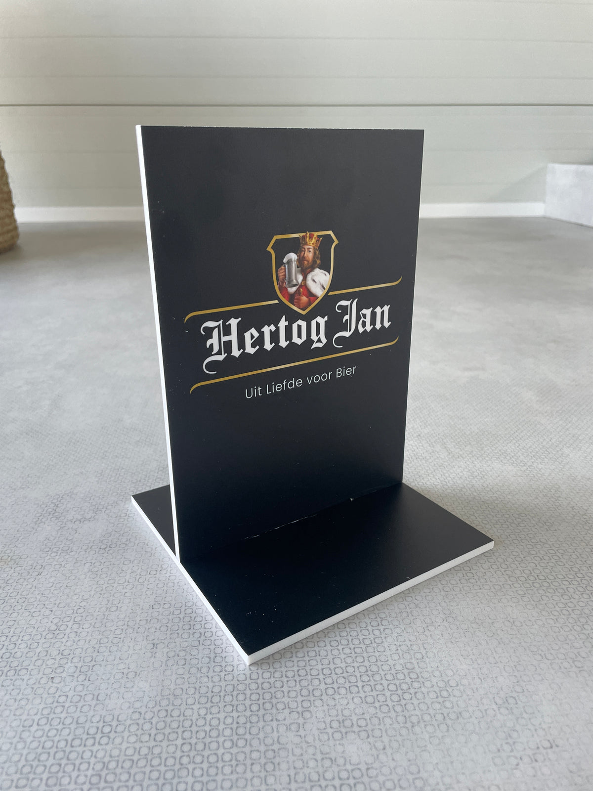 Display Hertog Jan 15x21cm, dubbelzijdig bedrukt, prijskaart
