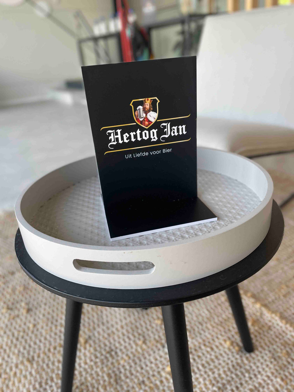 Display Hertog Jan 15x21cm, dubbelzijdig bedrukt, prijskaart
