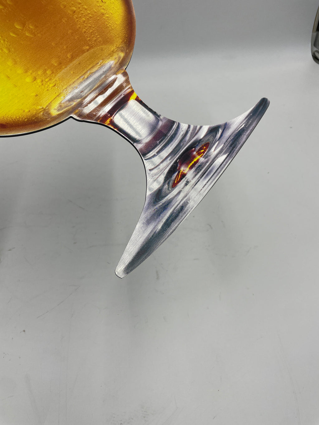 Reclamebord Hertog Jan glas groot, aluminium, 25x46 cm