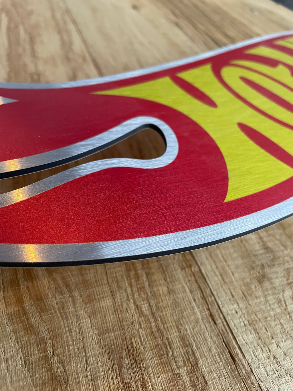 Reclamebord Hotwheels reclame logo bord, aluminium, 57x23 cm