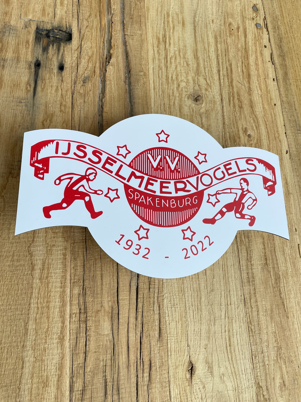 Reclamebord IJsselmeervogels embleem vignet alu 30x19 cm