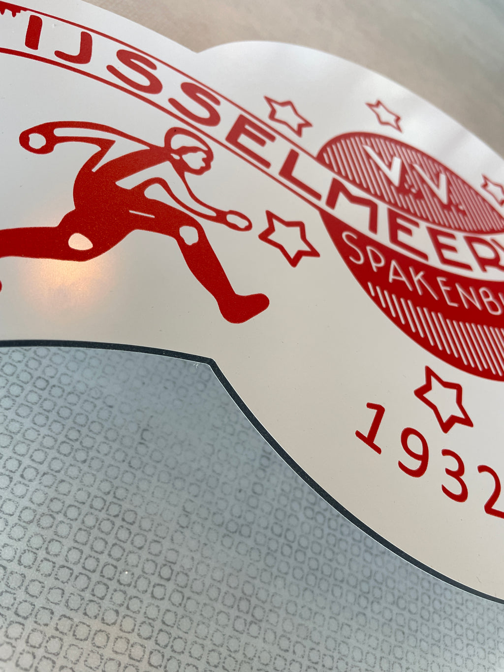 Reclamebord IJsselmeervogels embleem vignet alu 30x19 cm