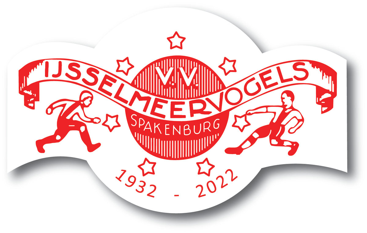 Reclamebord IJsselmeervogels embleem vignet alu 30x19 cm
